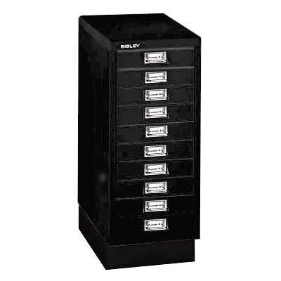 BISLEY MultiDrawer™ L2910S Schubladenschrank schwarz 10 Schubladen 27,8 x 38,0 x 67,0 cm, 1 St.
