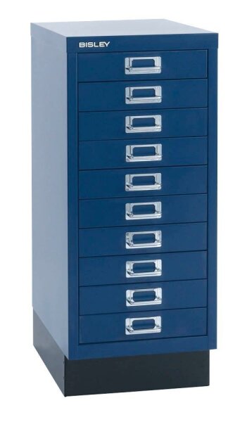 BISLEY MultiDrawer™ L2910S Schubladenschrank oxfordblau 10 Schubladen 27,8 x 38,0 x 67,0 cm, 1 St.