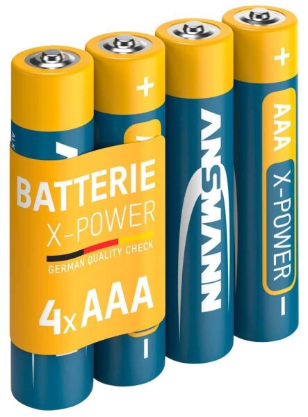 ANSMANN Batterien X-POWER Alkali-Mangan Micro AAA 1,5 V, 4 St.