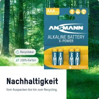 ANSMANN Batterien X-POWER Alkali-Mangan Micro AAA 1,5 V, 4 St.