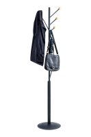 MAUL Kleiderständer MAULaura 9405570 schwarz Metall 4 Haken 36,0 x 177,0 cm, 1 St.