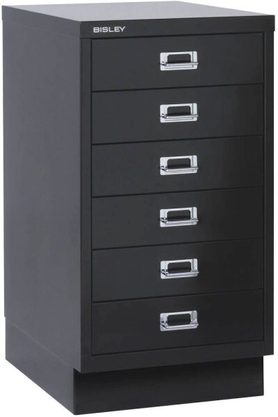 BISLEY MultiDrawer™ L29A36S Schubladenschrank schwarz 6 Schubladen 34,9 x 43,2 x 67,0 cm, 1 St.