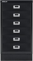BISLEY MultiDrawer™ L29A36S Schubladenschrank schwarz 6 Schubladen 34,9 x 43,2 x 67,0 cm, 1 St.