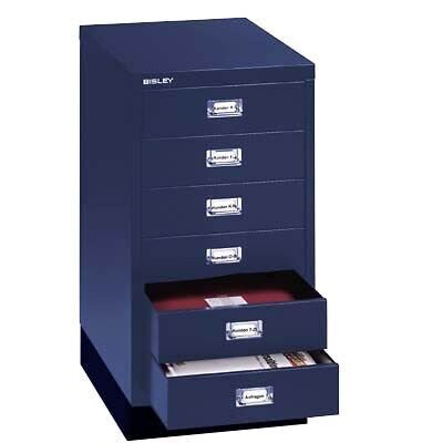 BISLEY MultiDrawer™ L29A36S Schubladenschrank oxfordblau 6 Schubladen 34,9 x 43,2 x 67,0 cm, 1 St.