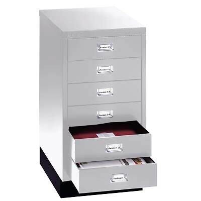 BISLEY MultiDrawer™ L29A36S Schubladenschrank silber 6 Schubladen 34,9 x 43,2 x 67,0 cm, 1 St.