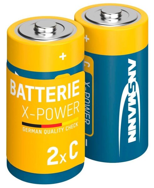 ANSMANN Batterien X-POWER Alkali-Mangan Baby C 1,5 V, 2 St.