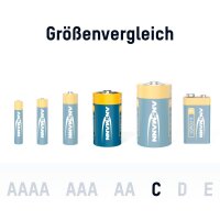 ANSMANN Batterien X-POWER Alkali-Mangan Baby C 1,5 V, 2 St.