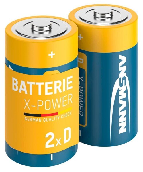 ANSMANN Batterien X-POWER Alkali-Mangan Mono D 1,5 V, 2 St.