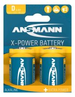 ANSMANN Batterien X-POWER Alkali-Mangan Mono D 1,5 V, 2 St.