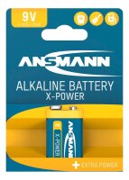 ANSMANN Batterie X-POWER Alkali-Mangan E-Block 9,0 V, 1 St.