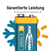 ANSMANN Batterie X-POWER Alkali-Mangan E-Block 9,0 V, 1 St.