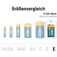 ANSMANN Batterie X-POWER Alkali-Mangan E-Block 9,0 V, 1 St.