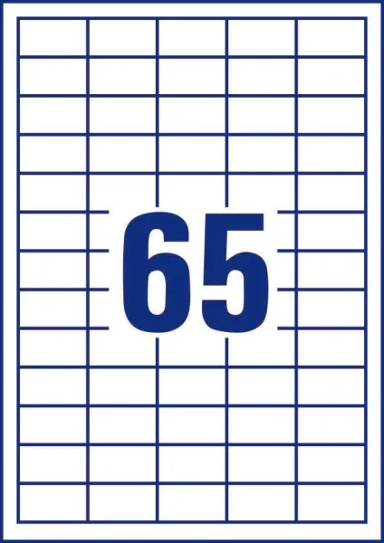 dundee Etiketten weiß 38,1 x 21,2 mm, 100 Blatt