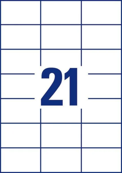 dundee Etiketten weiß 70,0 x 42,3 mm, 100 Blatt