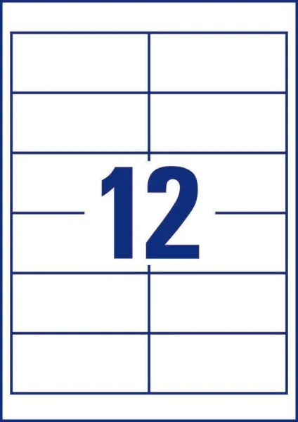 dundee Etiketten weiß 97,0 x 42,3 mm, 100 Blatt