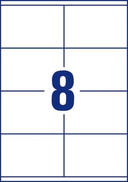 dundee Etiketten weiß 105,0 x 70,0 mm, 100 Blatt