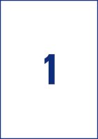 dundee Etiketten weiß 210,0 x 297,0 mm, 100 Blatt