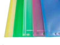 FolderSys Dokumententaschen DIN A4 farbsortiert genarbt 0,20 mm, 10 St.