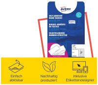 AVERY Zweckform Namensetiketten L4784-20 weiß 63,5 x 29,6 mm, 20 Blatt