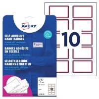 AVERY Zweckform Namensetiketten L4786-20 weiß 80,0...