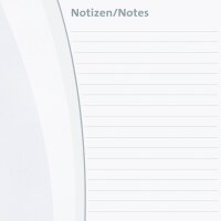 SIGEL Schreibtischunterlage Harmonie 2026/2027/2028 weiß/grau Papier 59,5 x 41,0 cm, 30 Blatt