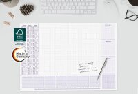 SIGEL Schreibtischunterlage Lilac 2026/2027/2028 weiß/lila Papier 59,5 x 41,0 cm, 30 Blatt