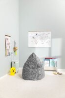 SITTING POINT Beanbag Fluffy L Sitzsack mittelgrau