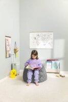 SITTING POINT Beanbag Fluffy L Sitzsack mittelgrau