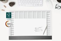 SIGEL Schreibtischunterlage Office 2026/2027 weiß Papier 59,5 x 41,0 cm, 40 Blatt