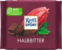Ritter SPORT Halbbitter Schokolade 100,0 g  ( 5211778009 )