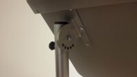 rocada höhenverstellbarer Schreibtisch alugrau rechteckig, T-Fuß-Gestell alu 80,0 x 60,0 cm