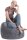 SITTING POINT Beanbag Fluffy XL Sitzsack mittelgrau