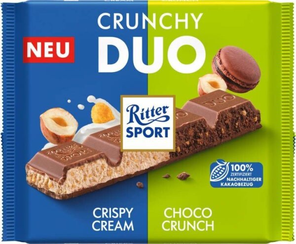 Ritter SPORT Crunchy Duo Schokolade 218,0 g  ( 5979555007 )