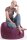 SITTING POINT Beanbag Fluffy XL Sitzsack aubergine