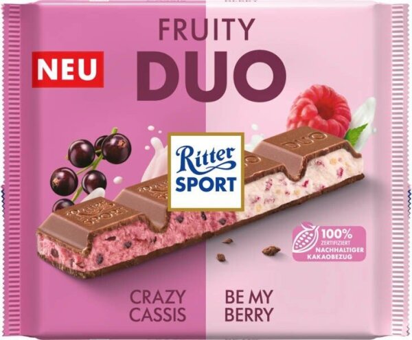Ritter SPORT Fruity Duo Schokolade 218,0 g  ( 5979537009 )