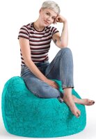 SITTING POINT Beanbag Fluffy XL Sitzsack türkis