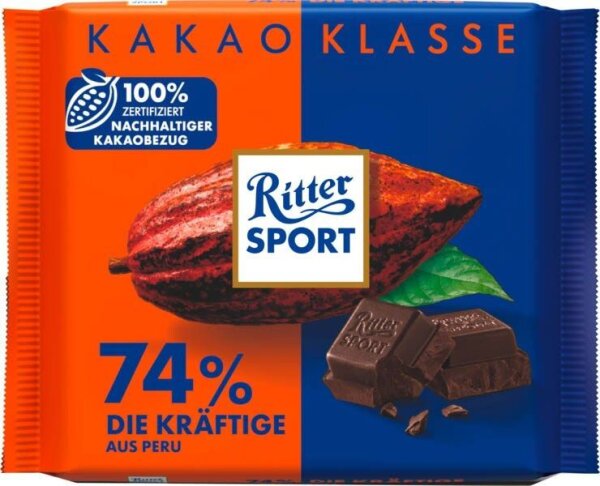 Ritter SPORT die Kräftige Schokolade 100,0 g  ( 5215845000 )