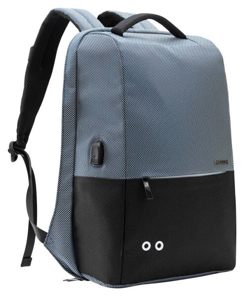 BESTLIFE Laptop-Rucksack NEOTON 2.0 Kunststoff schwarz/grau bis 39,6 cm (15,6 Zoll)