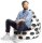 SITTING POINT BeanBag Fussball XL Sitzsack schwarz, weiß