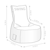 SITTING POINT Swing CUBA Sitzsack braun