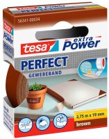 tesa extra Power® Perfect Gewebeband braun 19,0 mm x...