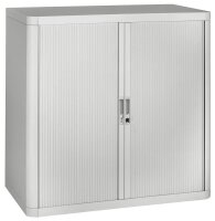 PAPERFLOW easyOffice Rollladenschrank lichtgrau ohne Fachböden 110,0 x 41,5 x 104,0 cm