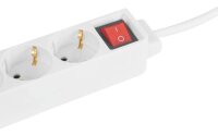 hama 3-fach Steckdosenleiste mit Schalter 1,4 m weiß