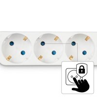 hama 3-fach Steckdosenleiste mit Schalter 1,4 m weiß