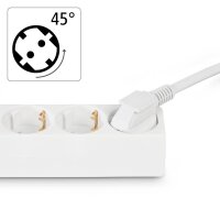 hama 3-fach Steckdosenleiste mit Schalter 1,4 m weiß