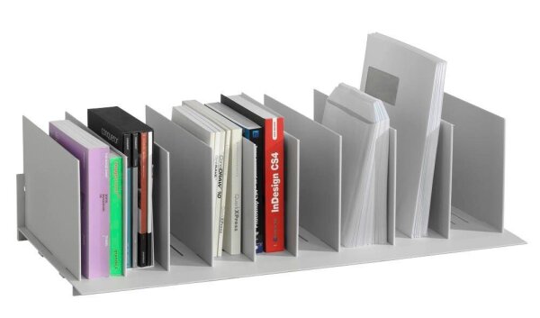 PAPERFLOW Buchstütze grau 85,8 x 32,3 x 23,3 cm, 1 St.
