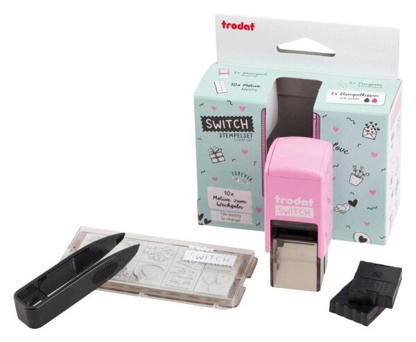 trodat switch Motivstempel Liebesbotschaften 2 x 2 cm, 1 St.