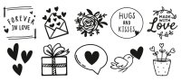 trodat switch Motivstempel Liebesbotschaften 2 x 2 cm, 1 St.