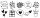 trodat switch Motivstempel Liebesbotschaften 2 x 2 cm, 1 St.