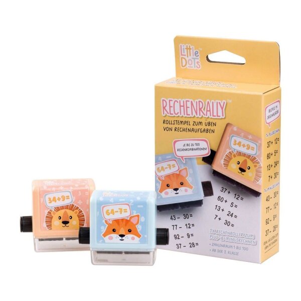 trodat Rollstempel Little Dots Rechenrally Set selbstfärbend ohne Logo, 1 St.